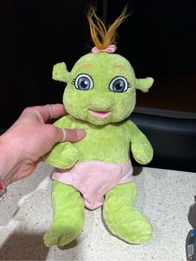 Build a Bear Workshop Shrek the Third Baby Girl Oger Felicia Pink Plush 11 inch